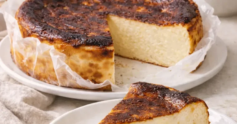 San-Sebastián-Cheesecake – cremiger baskischer Cheesecake
