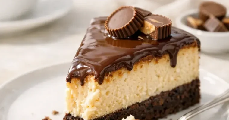 Erdnussbutter Schoko Brownie Käsekuchen