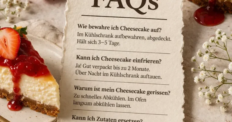 FAQ: Kann ich Cheesecake einfrieren?