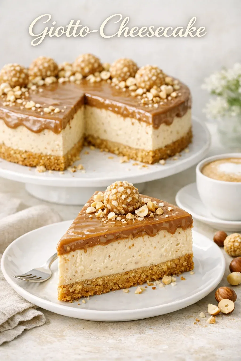 Giotto-Cheesecake mit Haselnusscreme
