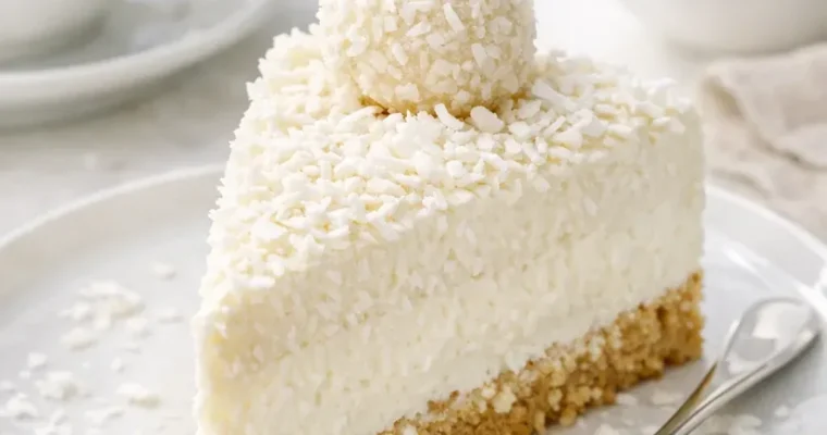 Raffaello-Kokos-Cheesecake ohne Backen
