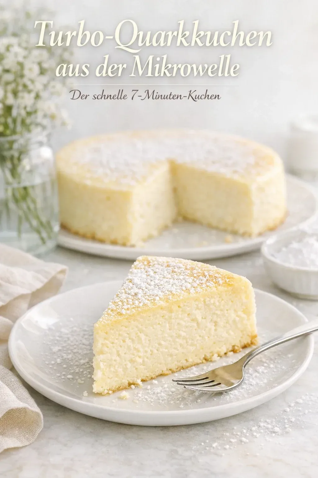 Turbo-Quarkkuchen aus der Mikrowelle – Der schnelle 7-Minuten-Kuchen