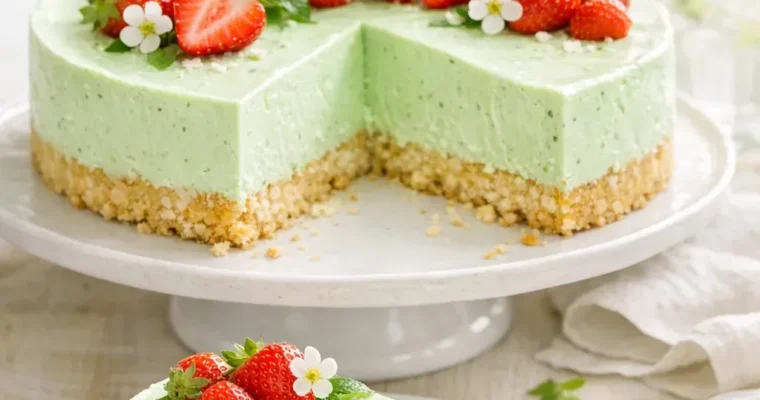 Waldmeister-Philadelphia-Torte ohne Backen
