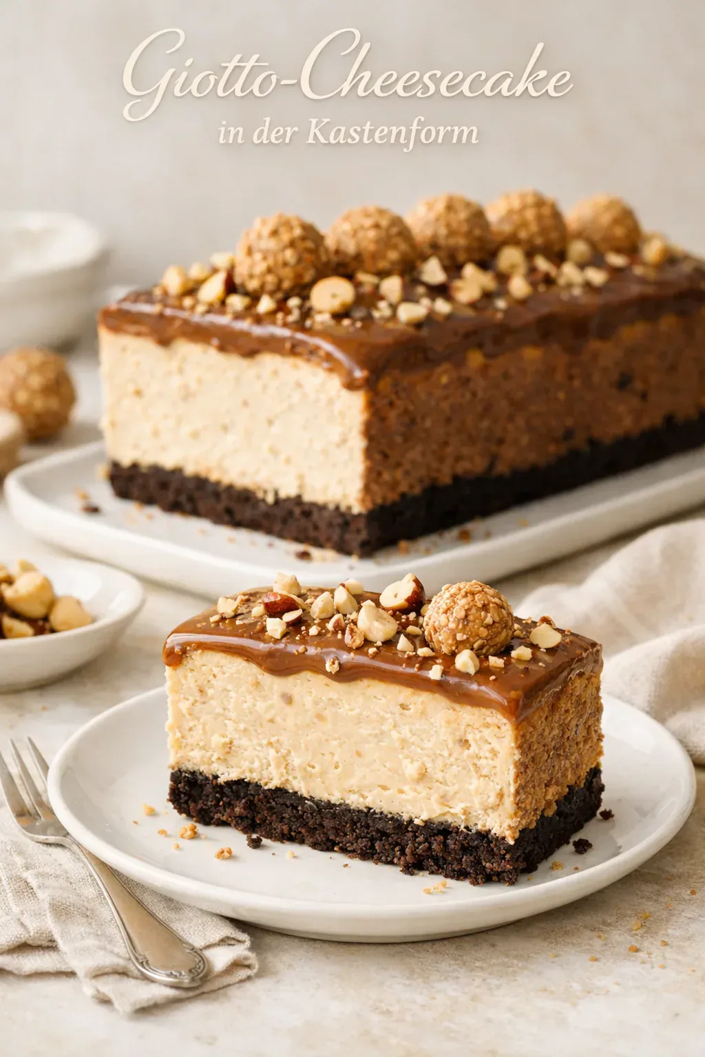 Giotto-Cheesecake ohne Backen aus der Kastenform