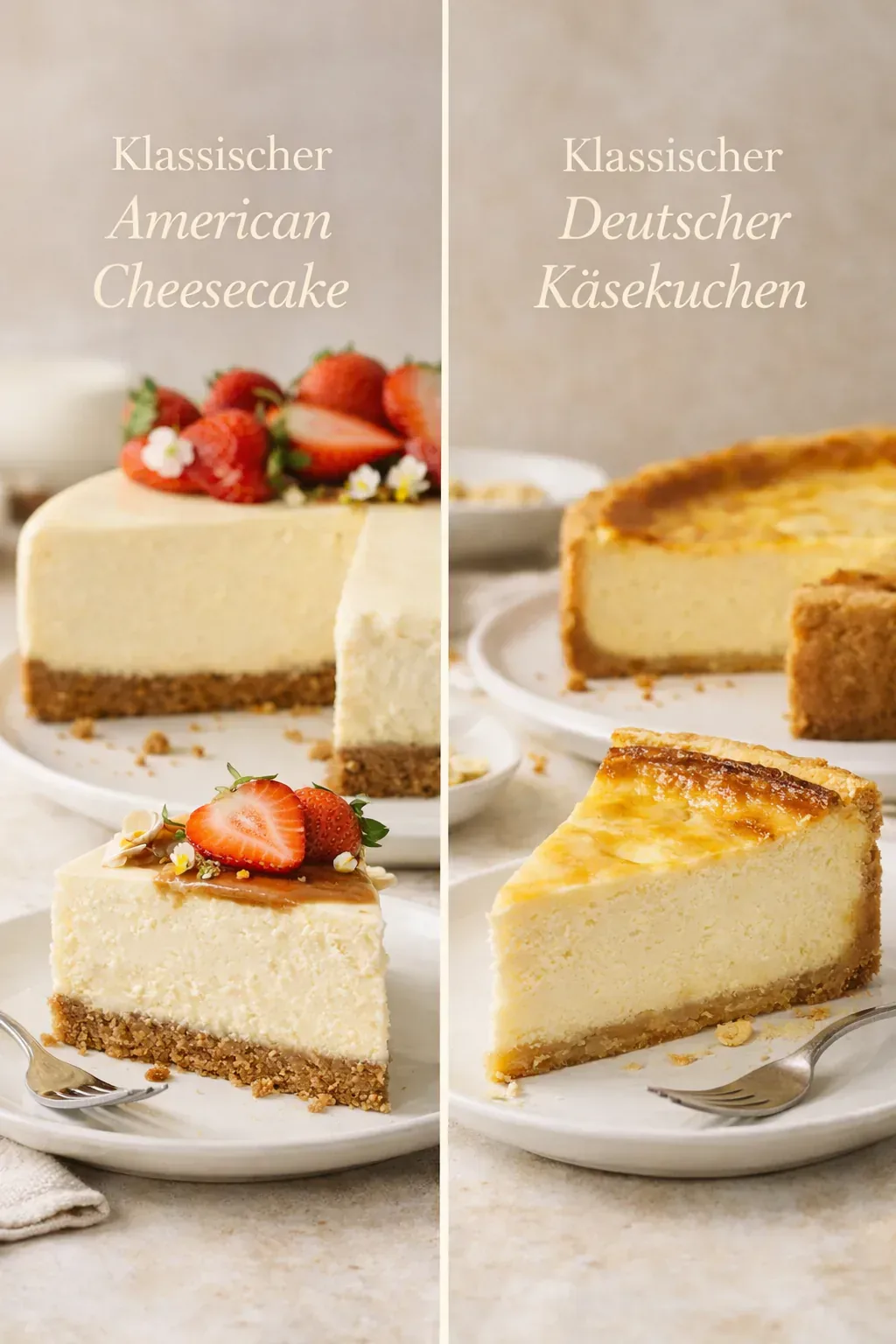 Cheesecake vs. Käsekuchen: Die wichtigsten Unterschiede einfach erklärt
