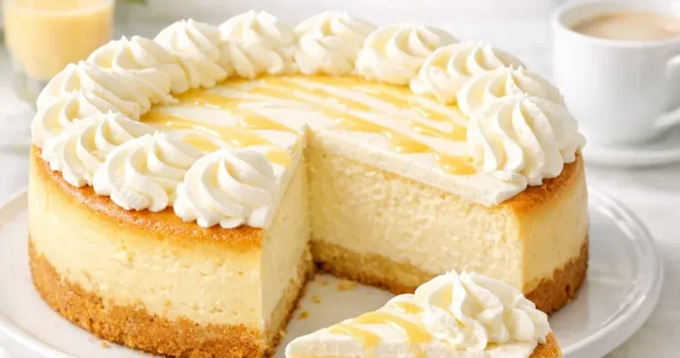 Eierlikör Käsekuchen mit Sahnequark