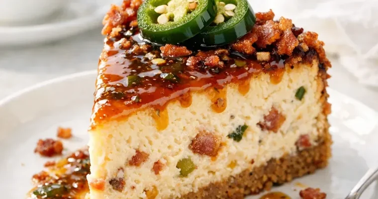 Jalapeño Popper Cheesecake mit Bacon