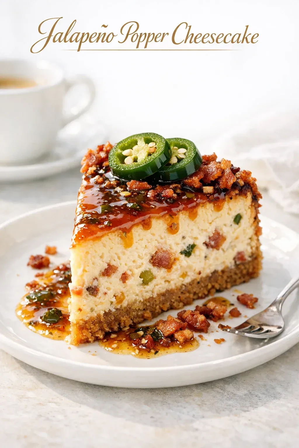 Jalapeño Popper Cheesecake mit Bacon