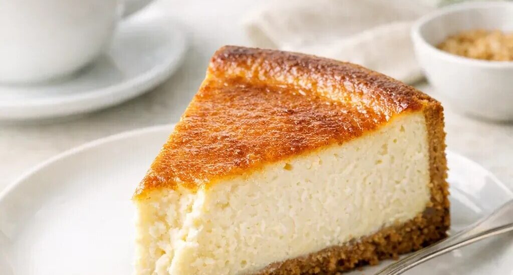 Brown-Butter-Cheesecake mit braunem Zucker