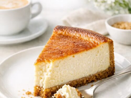 Brown-Butter-Cheesecake mit braunem Zucker