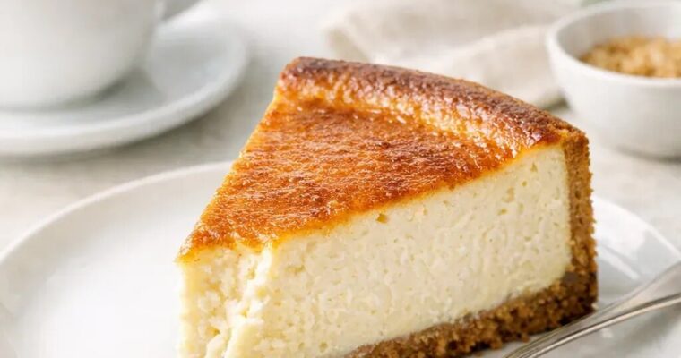 Brown-Butter-Cheesecake mit braunem Zucker