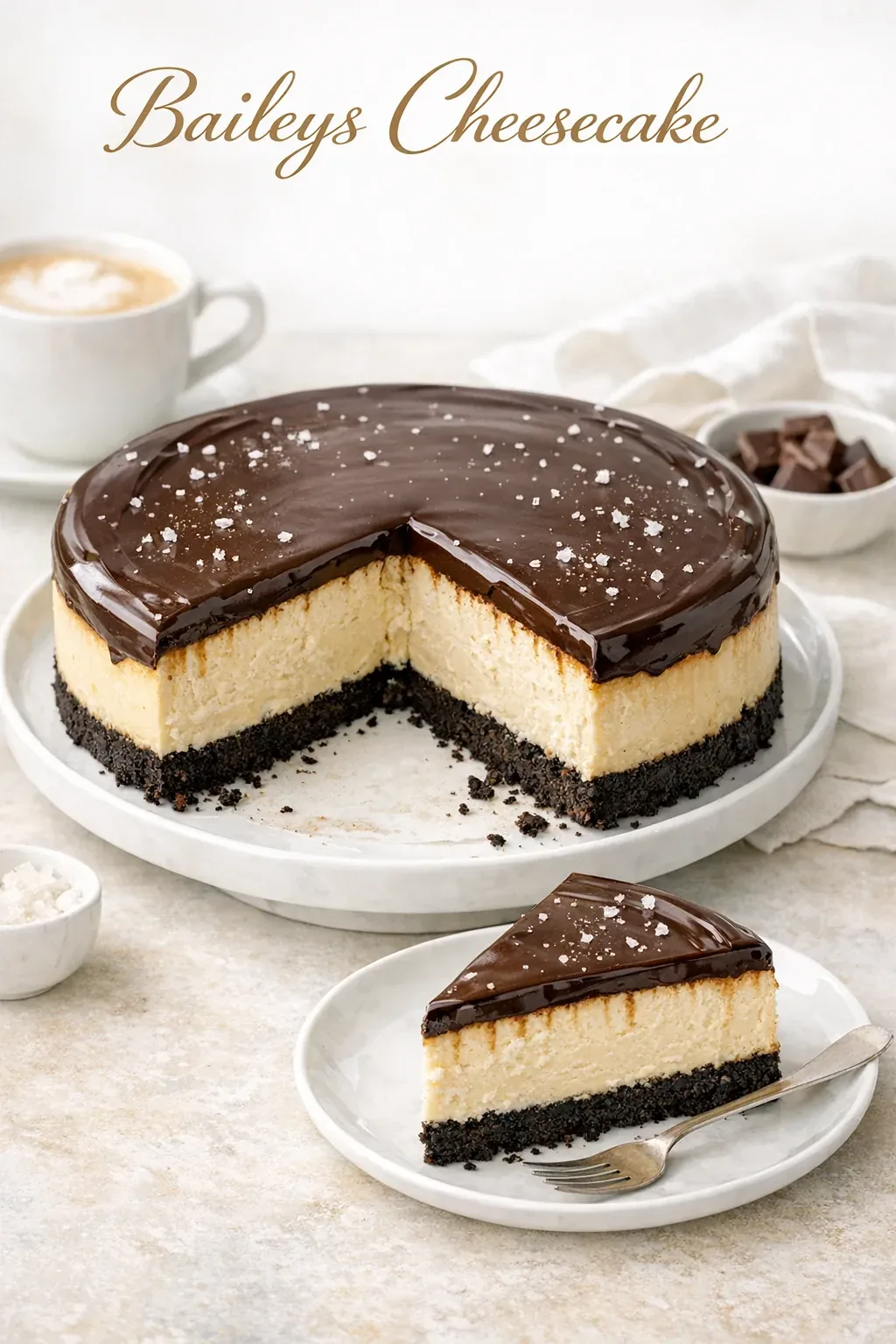 Baileys Cheesecake ohne Ei mit Oreo-Boden