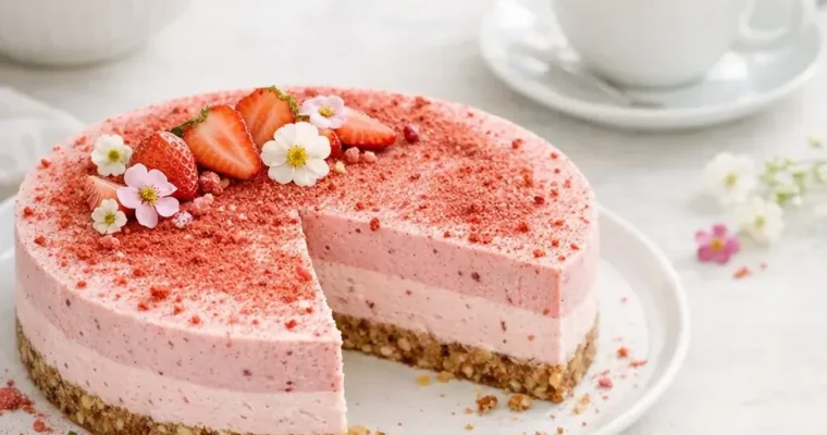 Frozen Erdbeer-Cheesecake