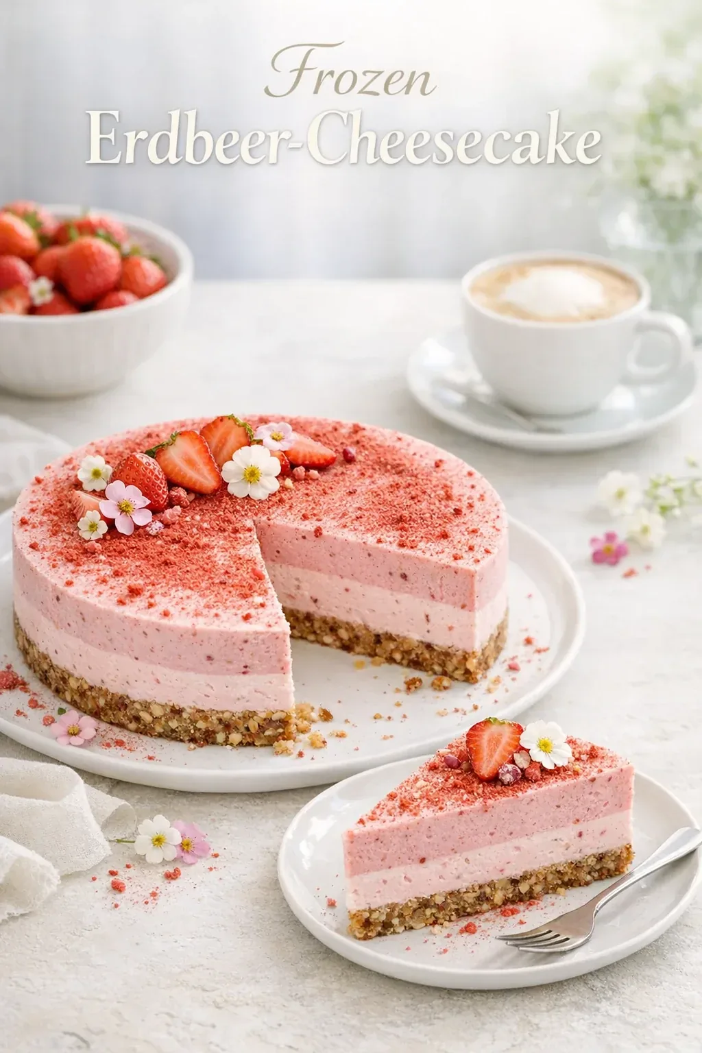 Frozen Erdbeer-Cheesecake