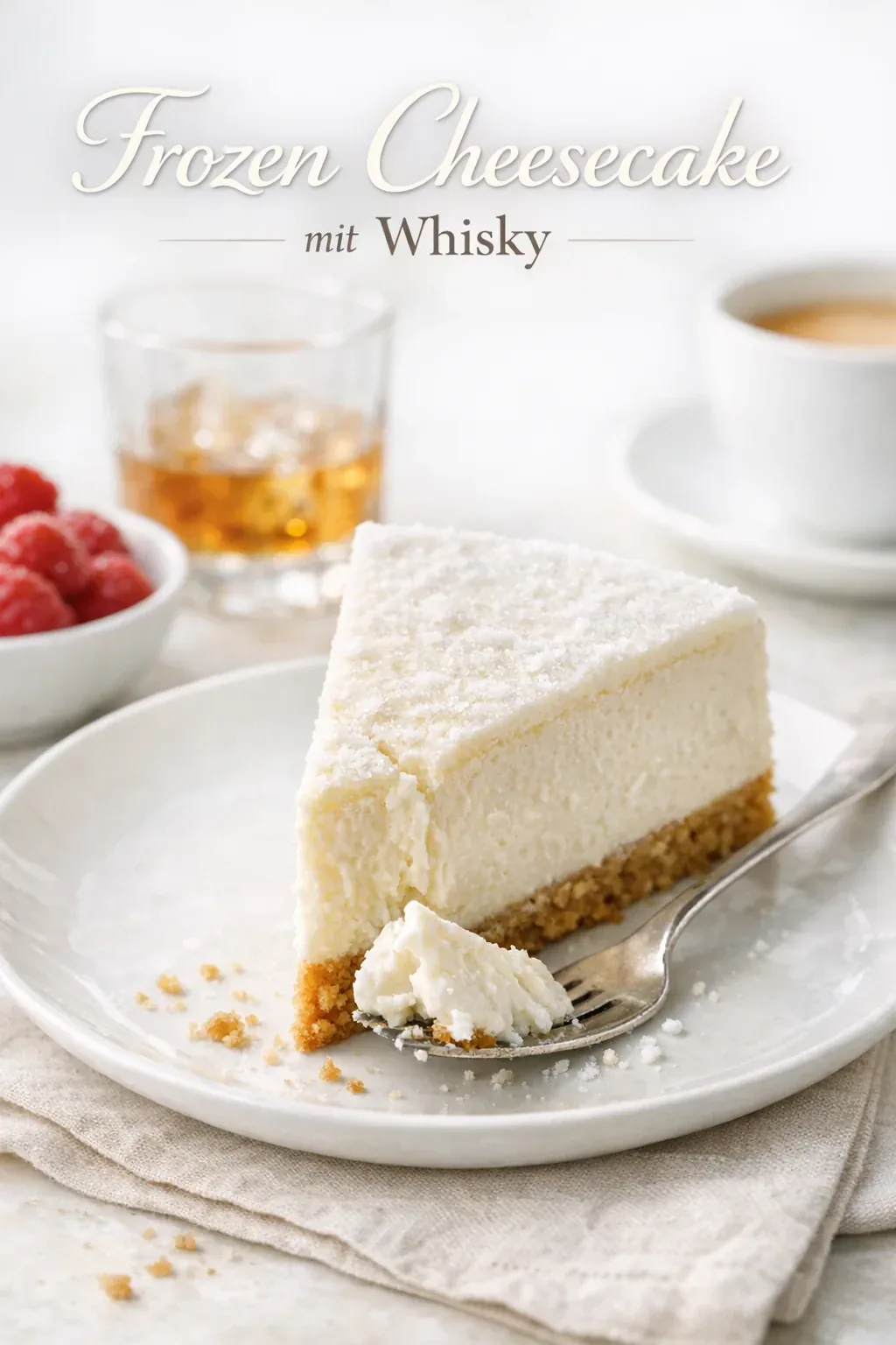 Frozen Cheesecake mit Whisky