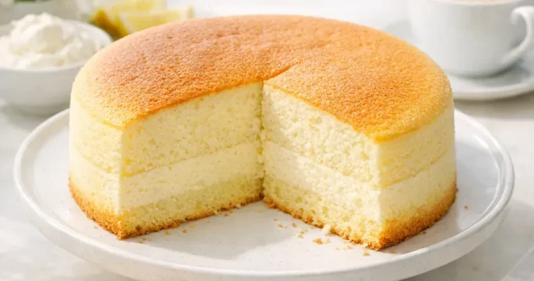Japanischer Soufflé-Cheesecake mit Wasserbad