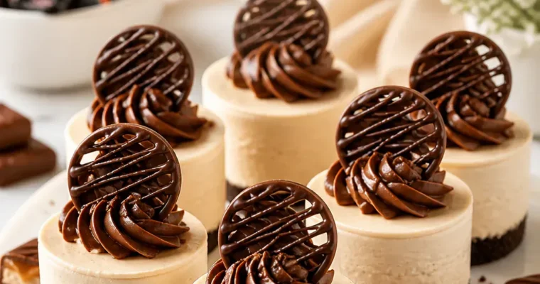 Mini Mars-Riegel Cheesecakes ohne Backen