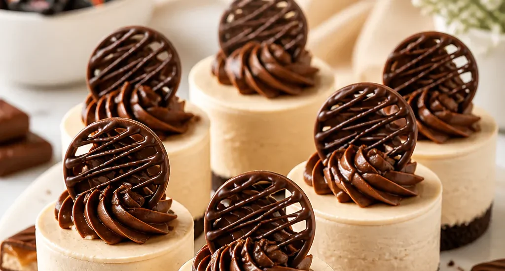 Mini Mars-Riegel Cheesecakes ohne Backen