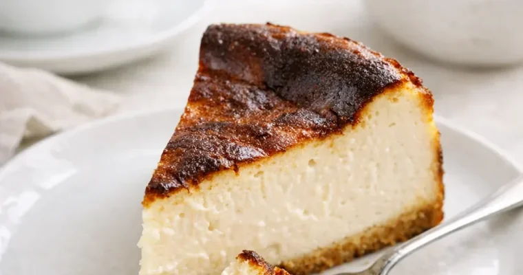Veganer Baskischer Cheesecake nach San-Sebastián-Art
