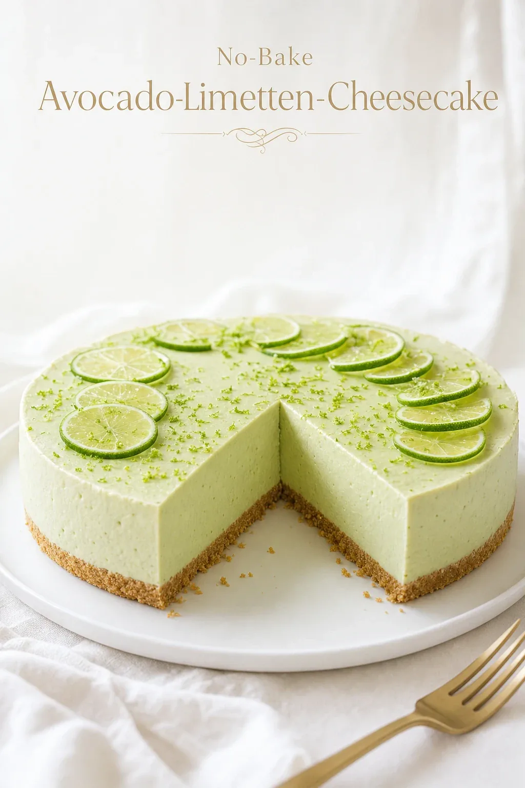 No-Bake Avocado-Limetten-Cheesecake